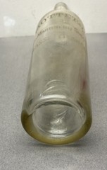 Antique Vintage French Glass Wine Bottle Etched J. Mottet & Co