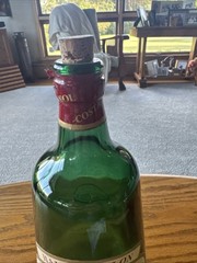STUNNING-1972 COSTA DO SOLPortuguese Rose Half Gallon Green Wine Bottle W/ Cork