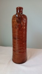 Vintage Stoneware Wine Bottles Newberry Wine And Lancers Wine Red Brown Wine Art