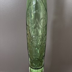 Vintage 44&Prime; Tall MCM Italy Green Glass Chianti Wine Bottle Decanter