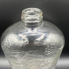 Vintage Garrett’s Wine Jug/Bottle With Lid Half Gallon Embossed