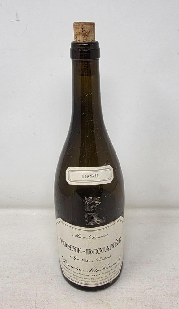 Vosne Romanee Mis au Domaine 1989 Empty Wine Bottle Appellation Controlee & Cork
