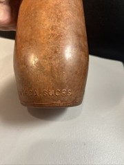 Vintage J.M. Da Fonseca Portugal Embossed Amber Wine Bottle 9” Rustic Bar Decor