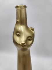 2015 Rheinhessen Riesling Gold Happy Cat Empty Wine Bottle 13&Prime;