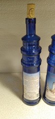 2 Lautenbach&rsquo;s Orchard Country Empty Door County Lighthouse Shaped Wine Bottle
