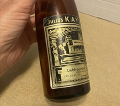 Vintage EMPTY Julius Kayser Liebfraumilch Glockenspiel 1961 Wine Bottle