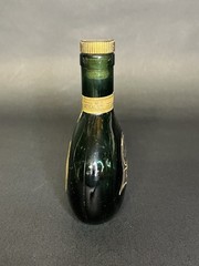 Vintage Empty Green Glass Mateus Rose Wine Bottle 6.1 fl. oz. Frontier Airlines.