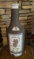 vintage chateau Bordeaux large terracotta bottle decoration