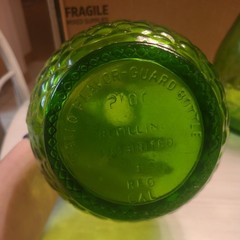 Gallo Wine ~ Half Gallon Flavor Guard Bottle ~ Vintage Green Glass with Grapes
