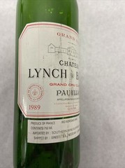 1989 CHATEAU LYNCH BAGES, GRAND CRU CLASSE PAUILLAC, FRANCE