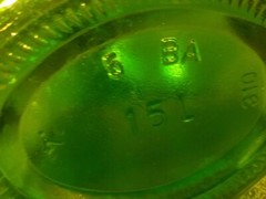Vintage green glass bottle 1.5L BA