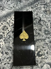 Armand de Brignac Ace of Spades Champagne Bottle & Wooden Display Case EMPTY