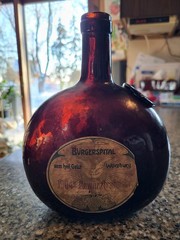 1904 Gewurztraminer Burgerspital zum heil. Geist Labeled 19th c Wine Bottle