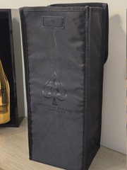 EMPTY ACE OF SPADES GOLD (ARMAND DE BRIGNAC) 1.5 L MAGNUM BOTTLE W/ CASE + COVER
