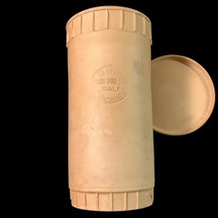 Vintage Clay Wine Bottle Cooler Terra Cotta Made In Italy Rustic Pottery