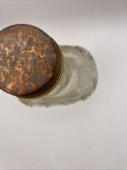 Vintage Bardenheier’s Embossed Clear Glass Bottle 4/5 Quart