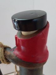 Georgian Ceramic Clay Wine Bottle/Decanter Vessel-3D Design with Handle