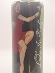 Lady In Red Cut Kestral Collectible 5th Ed. Wine Bottle