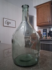 Vintage VidralaSpanish Green Glass Demijohn Wine Carboy Bottle Mold #4632