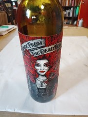 Empty 2019 Back From The Dead Dark Red Blend Wine Bottle