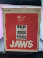 Jaws 50th Anniversary Amity Island Red White Blue Wine Bottle Set With Box