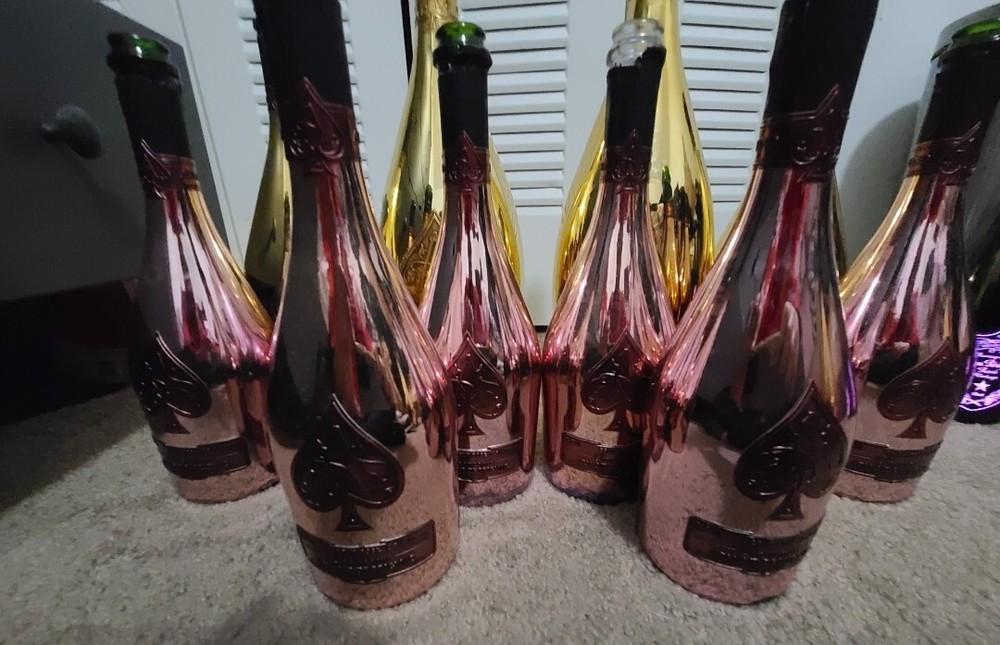 4 ACE OF SPADES ROSE (ARMAND DE BRIGNAC) 750ML EMPTY NO Box