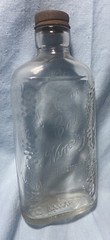 Vintage 1/2 Pint Wine Bottle CAR CAL WINERY Greensboro NC Embossed