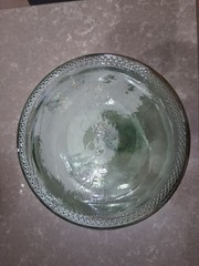 Vintage VidralaSpanish Green Glass Demijohn Wine Carboy Bottle Mold #4632