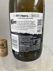 EMPTY 19 CRIMES THE MUMMY Universal Monsters WINE BOTTLE HALLOWEEN Talking Label