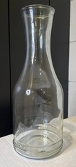 Vintage PAUL MASSON CLEAR GLASS WITH LID Wine Water Milk Carafe
