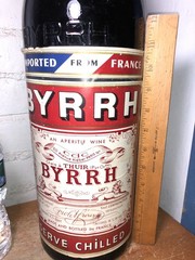 Vintage Bar Liquor Store Advertising Display Wine Bottle Byrrh – 21.5&Prime;
