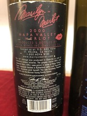 3 EMPTY Vintage Marilyn Monroe Norma Jeane Young Merlot Empty Wine Bottles