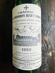 Chateau La Mission Haut Brion Wine Bottle Empty 1989 France Collectible 750 ML