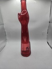 Vintage Mosel Reisling Germany ~ RED CAT Wine Bottle Empty ~ 1980 READ