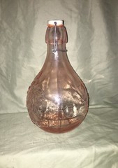 Vintage Casadis Milano JUS DE FRUITS Pink Wine Decanter 2 LITERS Antique