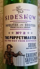 Wine Bottle..Sideshow Puppetmaster, Shiraz & Cabernet Sauvignon..Australia 2017