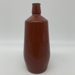VTG 1980 JM Da Fonseca Azeitao Portugal Rust Brown Painted Glass 9&Prime; Wine Bottle