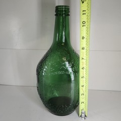 Vtg United Vintners 4555 half Gallon Green Glass Bottle/Established -1881