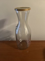 Vintage Paul Masson 9 3/4 Clear Glass Wine Carafe Since 1852 Decanter