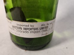 Vtg Rare – 1978 Chateau Mouton Rothschild – Empty Wine Bottle & Cork & Foil Top