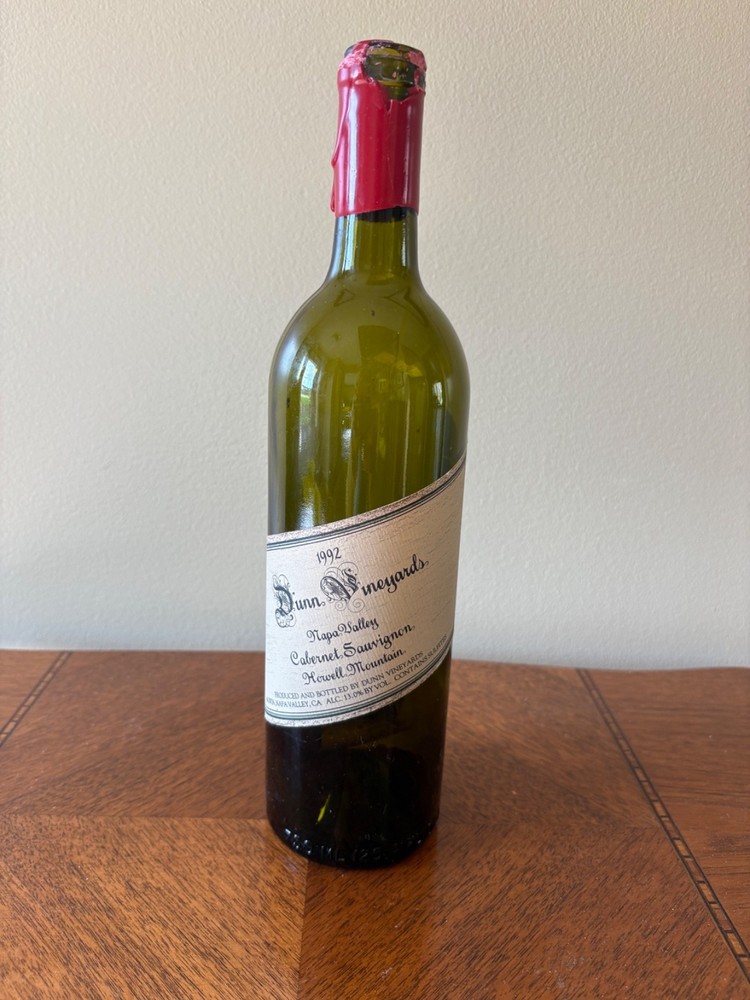 Dunn Vineyards Wine Empty Bottle 1992 Cabernet Sauvignon 1.5L Napa Collectible