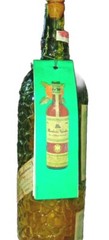 Mandarine Napoleon Grand Liqueur Empty Green Wine Bottle Belgium VTG Recipe Book
