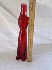 Vintage 2006 Red Happy Cat Wine Bottle 13” Empty Mosel Riesling Germany