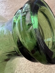 🇺🇸Demijohn 56 Wine Carboy Huge Green Glass Bottle 25.5&Prime; Tall 17.5&Prime; Wide🇺🇸