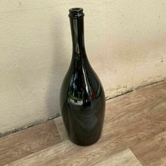 Old Big French dark Green Glass wine water circa 1920 01112111