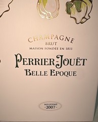 PERRIER-JOUET BELLE EPOQUE CHAMPAGNE GIFT BOX Empty Bottle 2 Flutes 2007