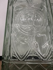 Williams Sonoma Wine Bottle Decor Clear Decanter Pressed Glass Bottle Set Of 2