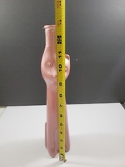 Cat Shaped Glass Wine Bottle EMPTY Gold 13&Prime; Tall