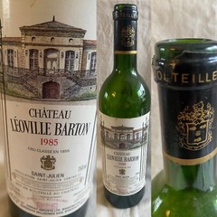 1985 Chateau Leoville Barton (empty) Saint Julien Bordeaux Bottle (WA11)