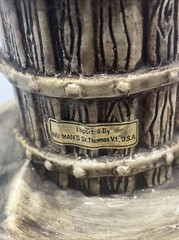 Vintage 1969 SAM Water Tower Bottle by Italian White Wine Producto Of Italy 10.5